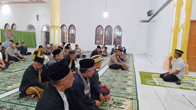 Polres Bener Meriah dan IAIN Aceh Tengah Gelar Safari Magrib Mubarakah di Masjid Al-Amilin