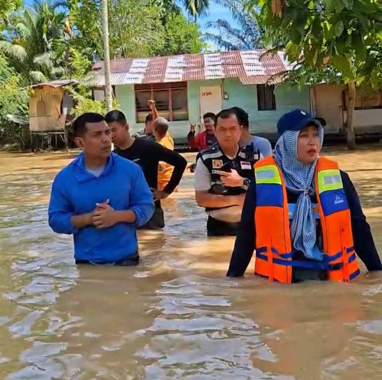 Pemko Langsa Tinjau Lokasi Banjir dan Berikan Bantuan di Sejumlah Wilayah