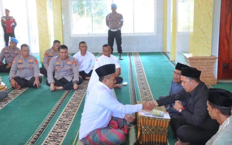 Polres Aceh Timur Fasilitasi Tahanan Satresnarkoba Melaksanakan Akad Nikah