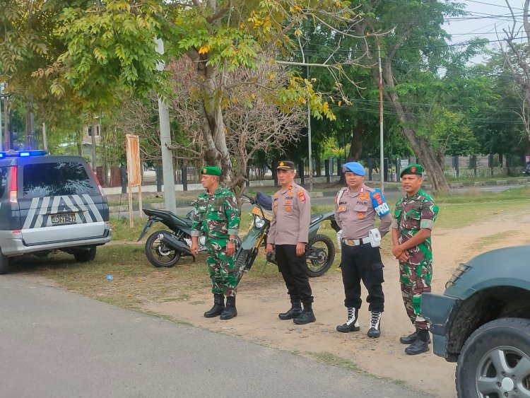 TNI-Polri Kompak Gelar Patroli Gabungan di Muara Satu, Pastikan Wilayah Kondusif