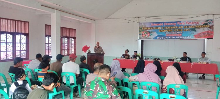 Kapolsek Banda Sakti Tekankan Peran Satgas Narkoba Gampong untuk Selamatkan Generasi Muda