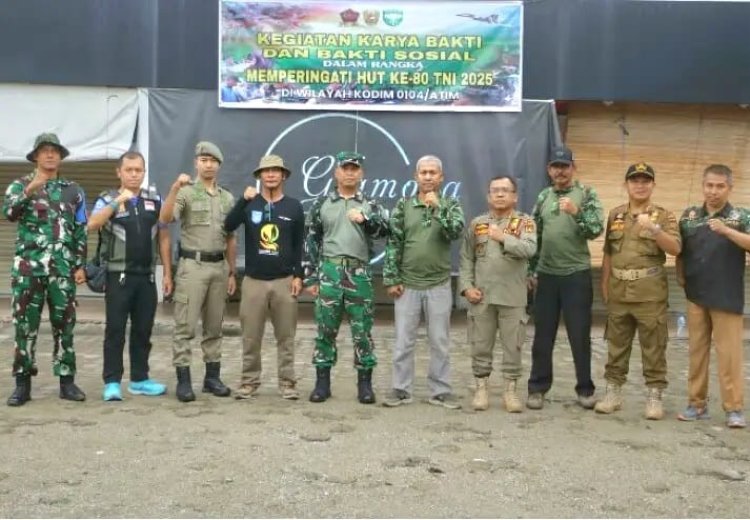 Sinergi Tanpa Batas: Kodim 0104/Aceh Timur Gelar Bakti Teritorial Prima Sambut HUT TNI Ke-80