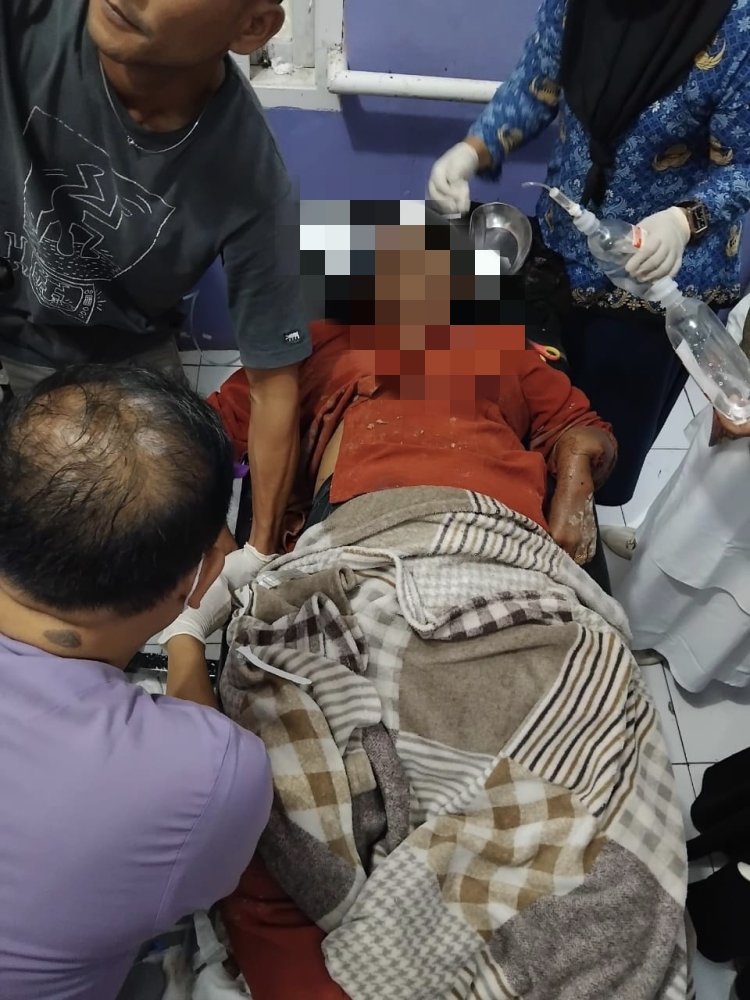 Laka Lantas di Pematang Pauh Kabupaten Tanjab Barat Bus dan Innova Bertabrakan, Enam Orang Luka