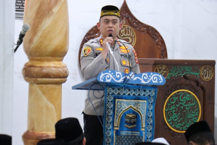 Safari Subuh Kapolres Aceh Tengah: Ajak Jamaah Tidak Mudah Terprovokasi, Waspada Hoax dan Penipuan
