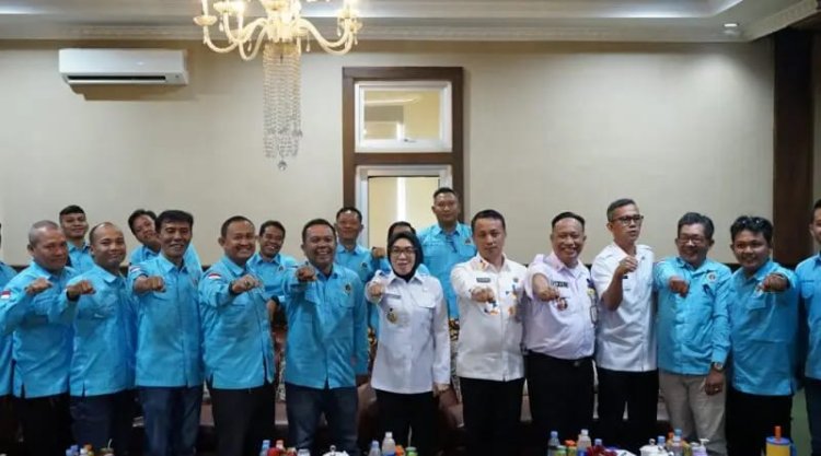 Gelar Audiensi, Bupati Way Kanan Dukung Program Kerja PWI Way Kanan