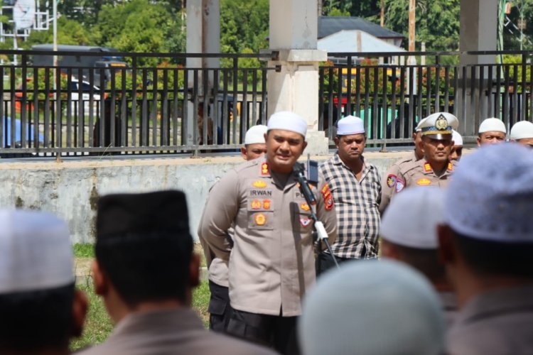 Polres Aceh Timur Amankan Gema Sholawat Untuk Solidaritas Kemerdekaan Palestina