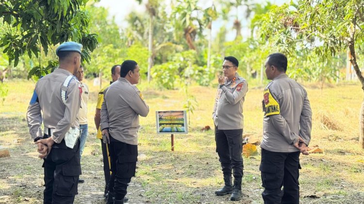 Kapolres Pidie Tinjau Lahan untuk Program Gampong Mandiri di Blang Paseh