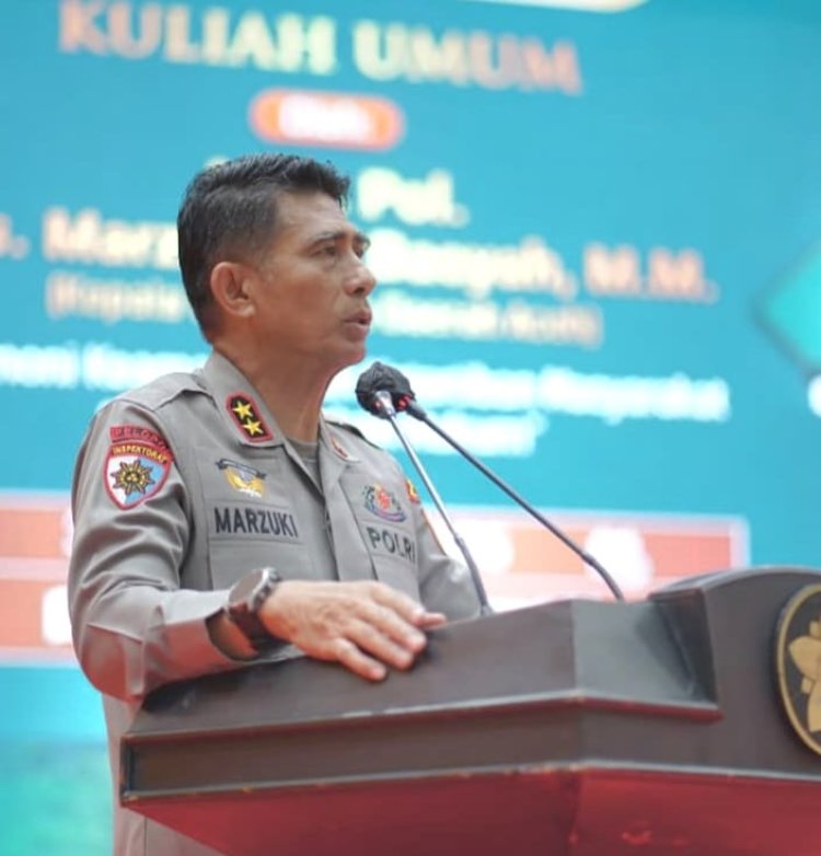 Isi Kuliah Umum di USK, Kapolda Aceh Bahas Harmoni Kamtibmas dan Penegakan Hukum