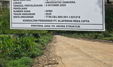 Penimbunan Jalan Keluar Unsam Diduga Tidak Sesuai Spesifikasi dan Anggaran, Berpotensi Merugikan Negara