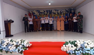 Pisah Sambut Kalapas Kelas IIB Way Kanan berlangsung Hikmat di Halaman Kantor Lapas Kelas 11B