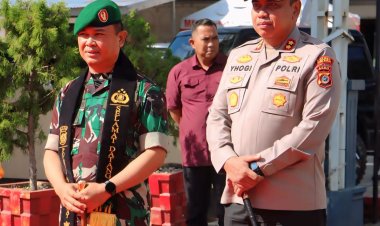 Kapolres Aceh Barat Sambut Kunjungan Dandim 0105/Abar, Perkuat Kolaborasi TNI-Polri