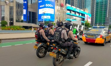 Jaga Jakarta Aman, Ratusan Polisi Turun Patroli Sore Ini