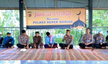 Polres Bener Meriah Gelar Jum’at Curhat, Sebagai Sarana Menampung Aspirasi Dan Komunikasi Dengan Masyarakat