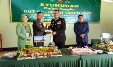 Hadiri Upacara HUT ke-80 TNI, Kapolres Way Kanan Berharap TNI Semakin Prima dan Dicintai Rakyat
