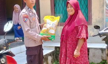 Polsek Buay Bahuga Gelar GPM, Warga Punjul Agung dan Lebung Lawe Antusias Sambut Beras Murah