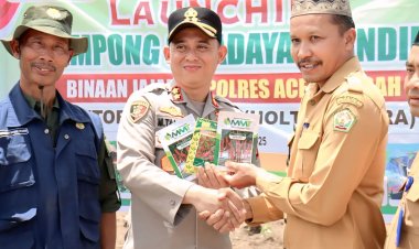 Polres Aceh Tengah Launching Kampung Swadaya Binaan, Dorong Kemandirian dan Ketahanan Ekonomi Masyarakat