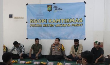 Ngopi Bareng HMI, Kapolres Metro Jakpus Ajak Mahasiswa Jaga Jakarta Lewat Kolaborasi