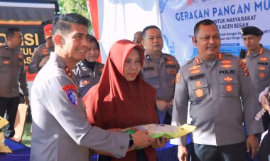 Kapolda Aceh Tinjau Gerakan Pangan Murah di SPN Seulawah