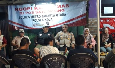 Ngopi Kamtibmas Polsek Koja, Wujudkan Keamanan dan Kebersamaan Warga Lagoa
