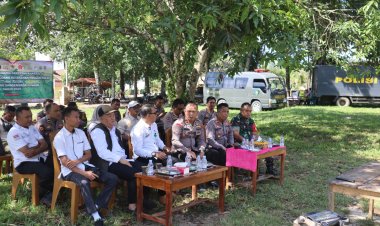 Polres Way Kanan Tanam Jagung Serentak Kuartal IV di Kasui Pasar