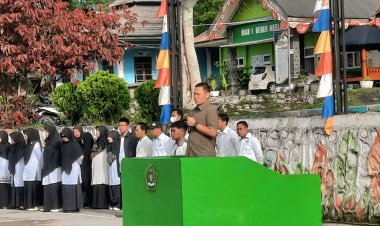 Jadi Irup di MAN 1 Bener Meriah, Kasat Resnarkoba Polres Beri Sosialisasi Bahaya Narkoba