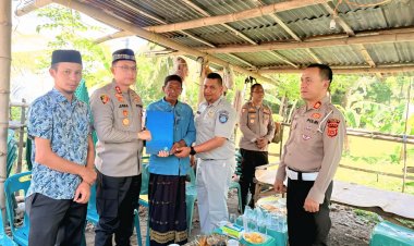 Kapolres Pidie Bersama Jasa Raharja Serahkan Santunan kepada Korban Kecelakaan Lalu Lintas