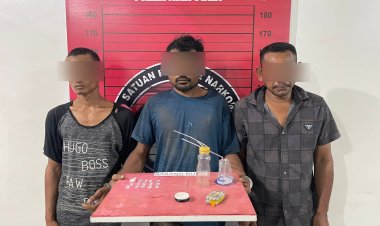 Tiga Pria Ditangkap Satresnarkoba Polres Aceh Utara, 15 Paket Sabu Disita