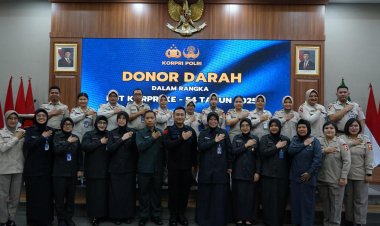 Kabid Kesjas Korbrimob Polri Pimpin Kegiatan Donor Darah Peringati HUT Ke-54 KORPRI Polri Tahun 2025