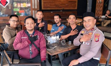 KBO Satlantas Polres Aceh Tamiang Saweu Keude Kupi, Edukasi Tertib Berlalulintas
