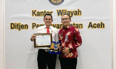 Kasat Reskrim Polres Aceh Utara AKP Dr. Bustani Raih Penghargaan dari Kanwil Ditjenpas Aceh