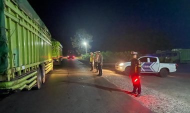 Himbau Pengendara Berhati Hati, Satlantas Polres Way Kanan Lakukan Patroli di Jalinsum Kampung Giham