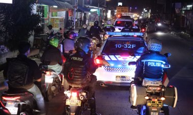 Dipimpin Kapolres, Polres Metro Bekasi Gelar Apel Patroli Skala Besar dan KRYD