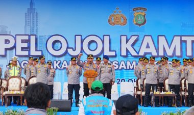 Hadiri Apel Ojol Kamtibmas, Kapolri Ajak Bersinergi Jaga Kamtibmas