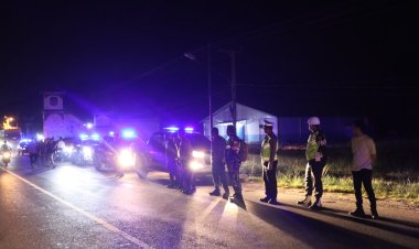 Antisipasi Kejahatan dan Jaga Arus Lalu Lintas, TNI - Polri dan Instansi Terkait Gelar Patroli KRYD di Jalinsum Way Kanan