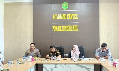 Kapolres Pidie Hadiri Rapat Koordinasi Sistem Peradilan Pidana Terpadu di Pengadilan Negeri Sigli