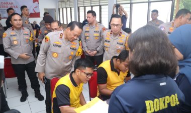 Bakti Sosial Donor Darah Warnai Hari Jadi ke-74 Humas Polri di Polda Metro Jaya