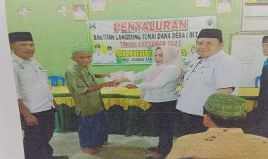 Pemerintah Pekon Negeri Ratu Ngaras Realisasikan BLT-DD Secara Lansung Pada 10 KPM Secara Langsung