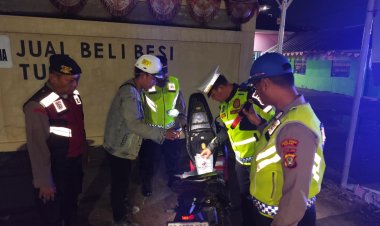 Polsek Cikarang Pusat Gelar Operasi Kejahatan Jalanan, Amankan Satu Motor Tanpa Dokumen