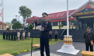 Upacara Hari Sumpah Pemuda Tahun 2025: Wakapolres Way Kanan Bangkitkan Semangat Pemuda Patriotik, Gigih dan Empati