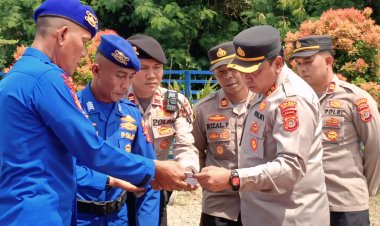 Kapolres Aceh Barat Cek Kesiapan Peralatan SAR Satpolairud dan Satsabhara