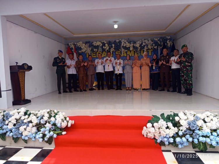 Pisah Sambut Kalapas Kelas IIB Way Kanan berlangsung Hikmat di Halaman Kantor Lapas Kelas 11B