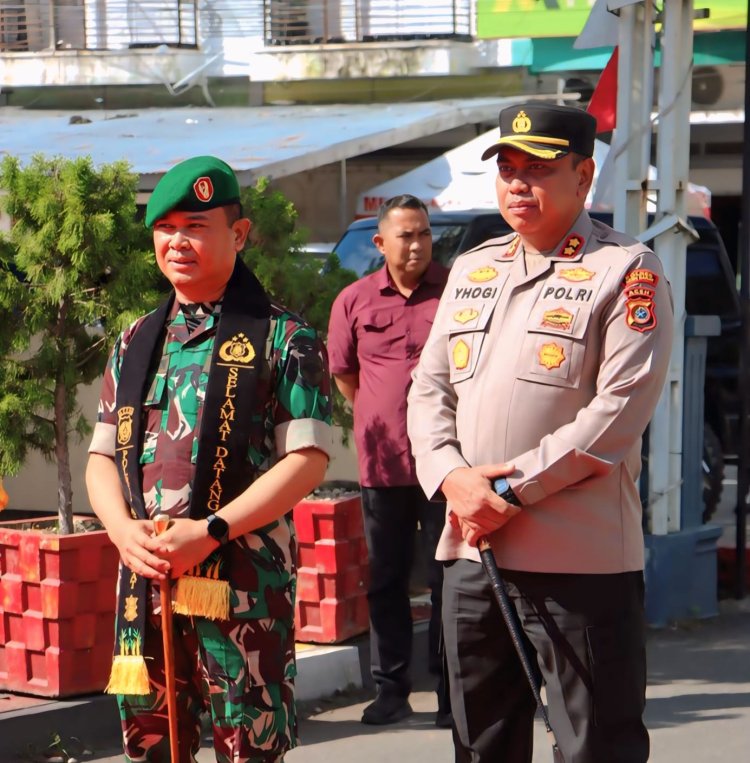 Kapolres Aceh Barat Sambut Kunjungan Dandim 0105/Abar, Perkuat Kolaborasi TNI-Polri