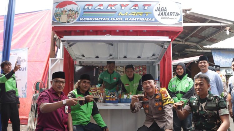 Kapolres Metro Jakarta Pusat Resmikan Gerai Rakyat Mart: "Ojol Adalah Teman Kami di Jalan, Mari Kita Jaga Jakarta Sama-sama"