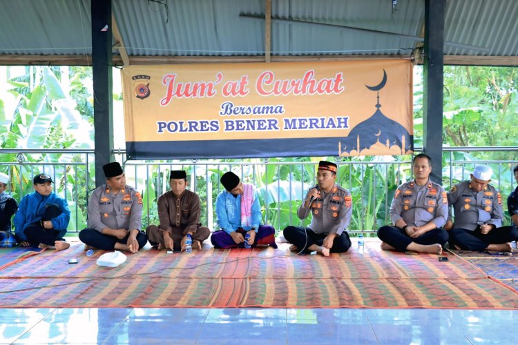 Polres Bener Meriah Gelar Jum’at Curhat, Sebagai Sarana Menampung Aspirasi Dan Komunikasi Dengan Masyarakat 