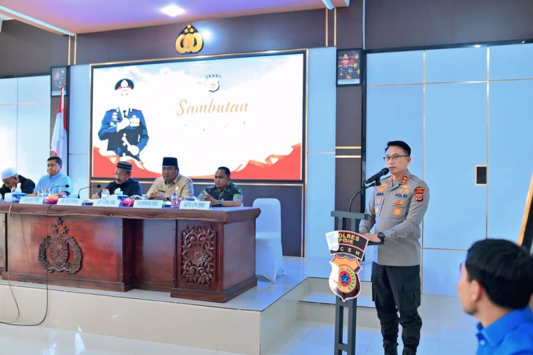 Polres Pidie Gelar FGD dan Deklarasi bersama Bahas Solusi Penanggulangan PETI bersama Stakeholder 