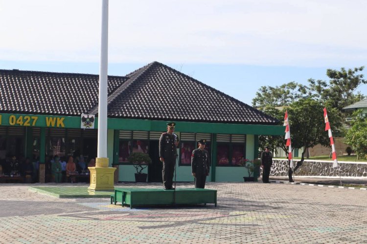 Kodim 0427/Way Kanan Gelar Upacara HUT TNI ke-80: “TNI Prima, TNI Rakyat, Indonesia Maju”