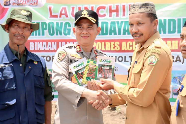 Polres Aceh Tengah Launching Kampung Swadaya Binaan, Dorong Kemandirian dan Ketahanan Ekonomi Masyarakat