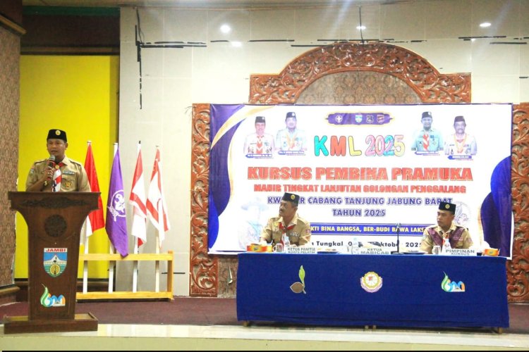 Sekda Tanjab Barat Buka Kursus Pembina Pramuka Mahir Tingkat Lanjutan: Perkuat Peran Pembina dalam Membentuk Generasi Penggalang Berkarakter