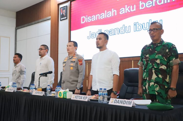 Polres Pidie Jaya Gelar Rakor Lintas Sektoral, Siap Amankan Pilchiksung 2025 di 81 Gampong