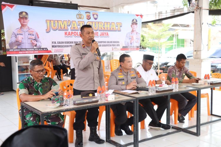 Bangun Kebersamaan, Polres Pidie Jaya Gelar Jumat Curhat untuk Sukseskan Pilchiksung di Kecamatan Ulim
